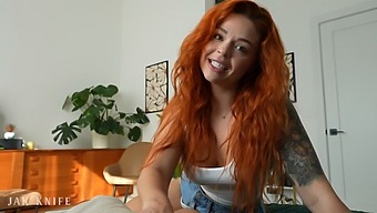 Redhead Girlfriend Sinatra Monroe Wants To Make A Sex Tape For Her Cuckold Boyfriend.